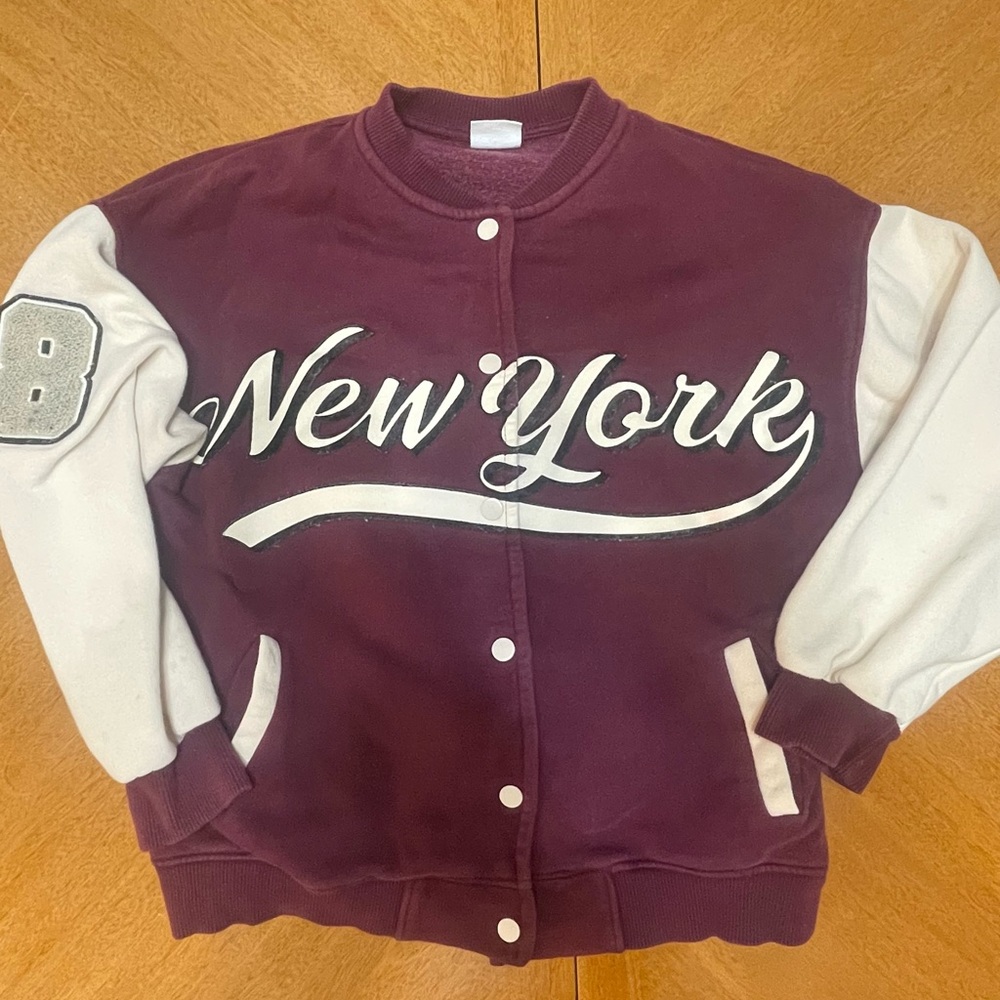 Zara New York Varsity Jacket "Best In The City" *Excellent Cond* Size Kids 12